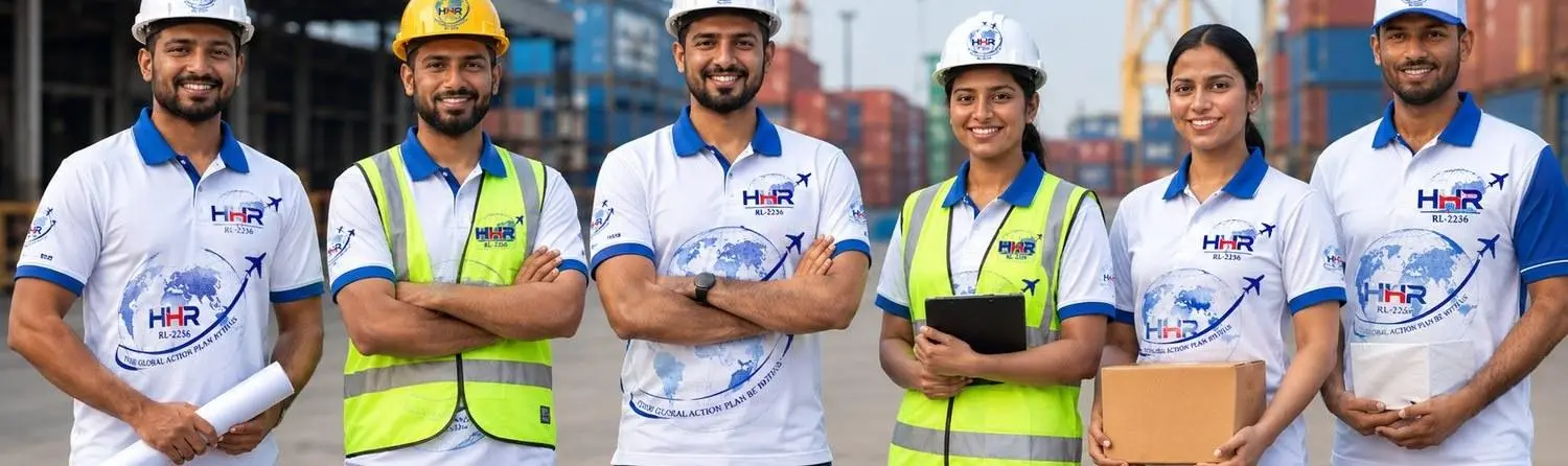 Haor Human Resources workers in uniform and safety gear